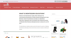 Desktop Screenshot of dailymontessori.com