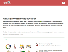 Tablet Screenshot of dailymontessori.com